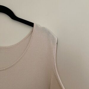 August Max Cream Tank Top